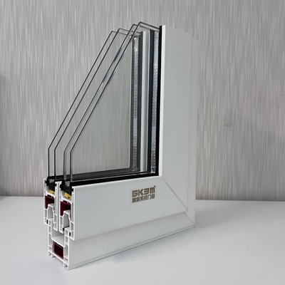 GKBM 62 Series UPVC Sliding Window Profiles Structural Components