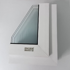GKBM 80 Series Extruded UPVC Sliding Windows White Profiles Interior And External