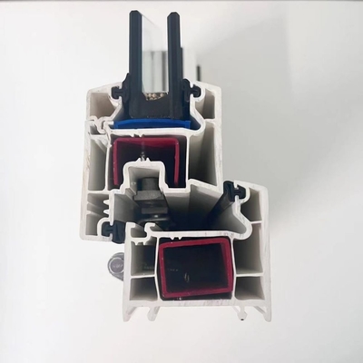 Profissionais de janela de revestimento de UPVC branco Isolamento térmico GKBM 60 Sereis